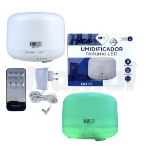 DIFUSOR_AROMA ELETRICO_300ML RGB_C/CONTROLE (LKJ117/BM048)