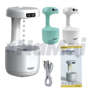 UMIDIFICADOR ANTIGRAVIDADE RELOGIO&LED (BM075)