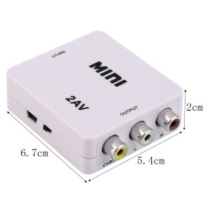 CONVERSOR HDMI_ENTRADA/RCA_AV_SAIDA BRANCO