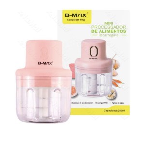 MINI_PROCESSADOR_AUTOMATICO ALIMENTO_250ML RECARREGAVEL (SRQ001A/BMF909)