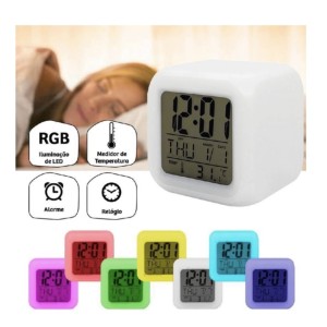 RELOGIO_CUBO DIGITAL ALARME&TEMPERATURA&DATA (ZB1008)