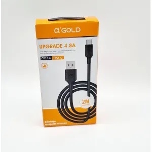 AGOLD TYPEC_MALHA 2M_4.8A (CB053)