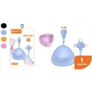 CABO 3EM1_1M TYPEC&LTGN&V8 (HS314)