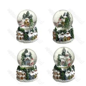 GLOBO_NATALINO VIDRO4.55CM LED&RESINA (RR20)