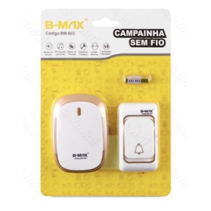 CAMPAINHA S/FIO_100M C/PILHA (BM603)