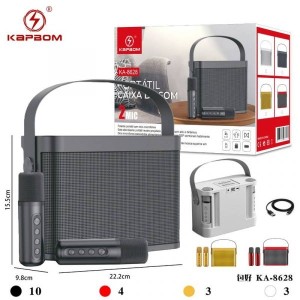 KIT_KARAOKE SOM 2xMICROFONE_S/FIO (KA8628)