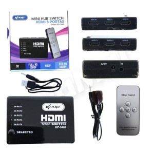 SWITCH HDMI_5X1 C/CONTROLE (KP3460)