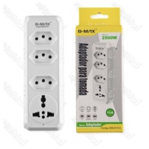 FILTRO_LINHA 3xTOMADA&1xTOMADA_UNIVERSAL 2500W_10A (BM8701A)