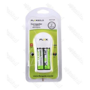 XCELL KIT_CARREGADOR PILHA_AAx2 (FXC112P)