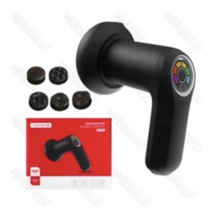 PISTOLA MASSAGEADOR_CIRCULAR 5xCABECAS VISOR&LED (AM029)