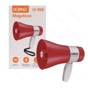 MEGAFONE_DEMAO 20W_RECARREGAVEL 240SEG_GRAVACAO (LE998)